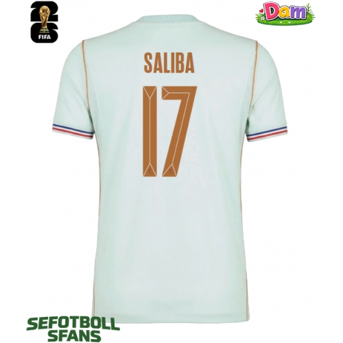 Frankrike William Saliba #17 Bortatröja Kvinnor VM 2026 Kortärmad